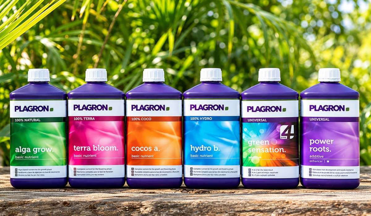 Plagron Dünger Linie mit Alga Grow, Terra Bloom, Cocos A, Hydro B, Green Sensation und Power Roots